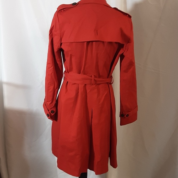 Hobbs London Women's Red/orange Trench Coat size 8 EXCELLENT CONDITION - Picture 12 of 16
